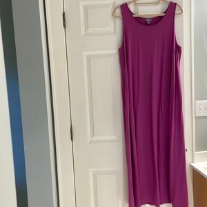 Gorgeous J Jill magenta stretch maxi dress